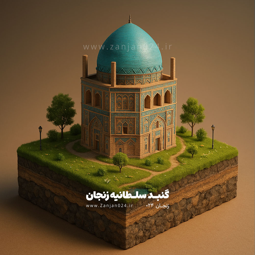 گنبد سلطانیه - زنجان 024 - هوش مصنوعی ai zanjan
