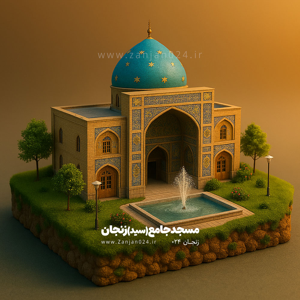 مسجد جامع (سید) زنجان - زنجان 024 - هوش مصنوعی ai zanjan