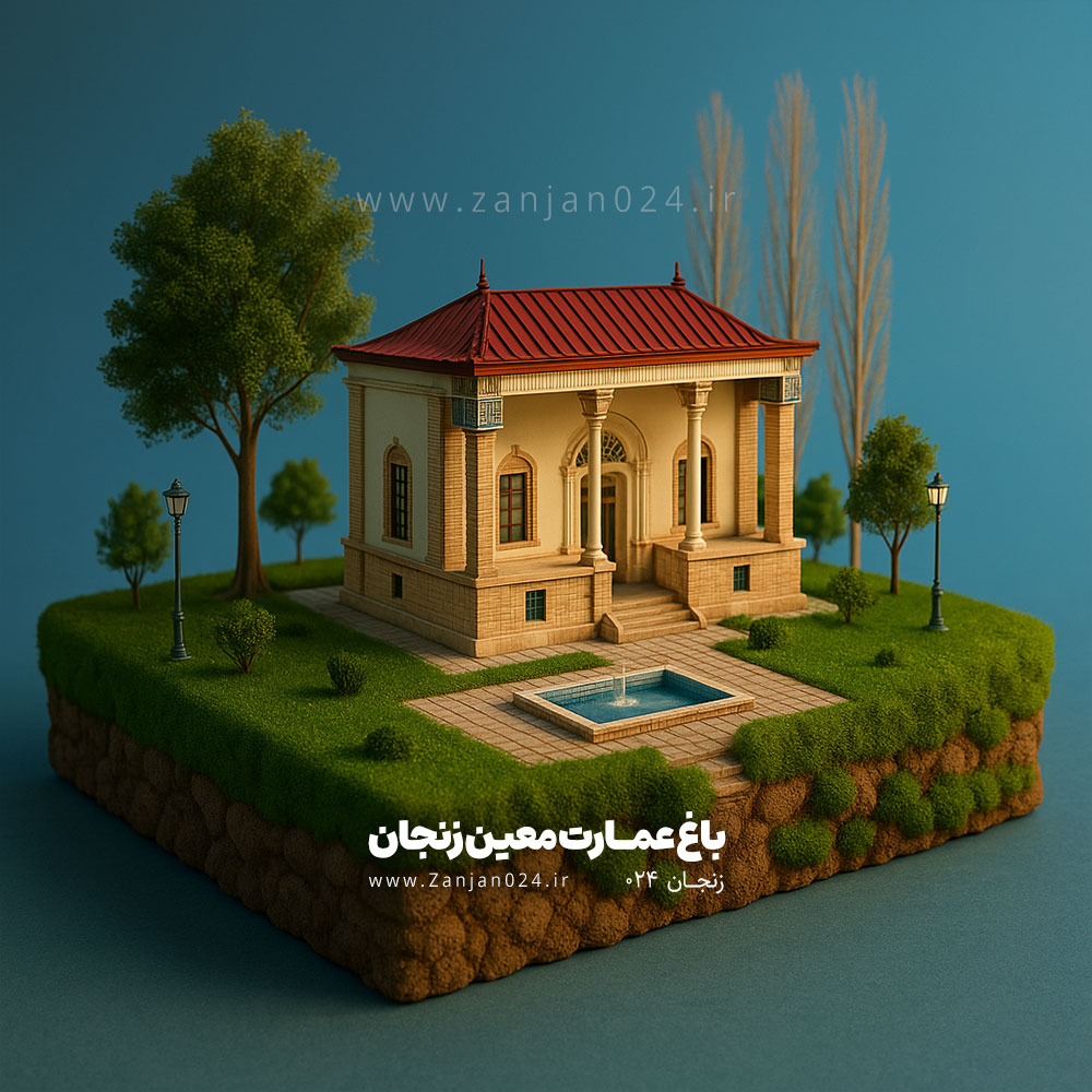 باغ عمارت معین زنجان - زنجان 024 - هوش مصنوعی ai zanjan